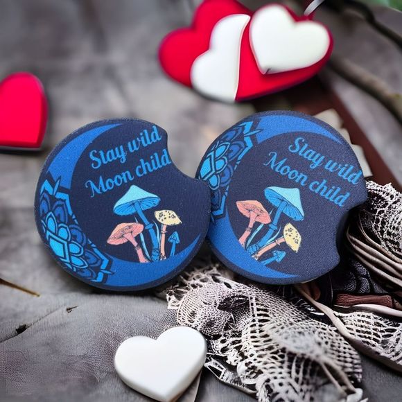 Stay Wild Moon Child Car Coaster Set | Car Accessories - Picture 1 of 10
